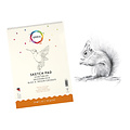 Qrea Bloc à croquis Qrea A3 24 feuilles 120g spirale