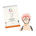 Qrea Bloc à croquis Qrea A5 24 feuilles 120g spirale