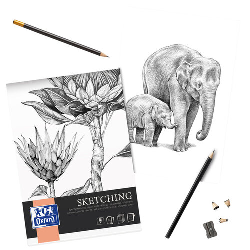Oxford Bloc à dessin Oxford Sketching A3 50 feuilles 120g