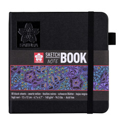 Carnet de croquis Sakura 120x120mm 140g 80 feuilles noir