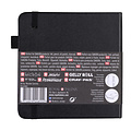 Sakura Schetsboek Sakura 80 zwarte vellen 140gr 120x120mm zwart