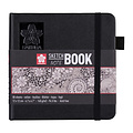 Sakura Schetsboek Sakura 80 witte vellen 140gr 120x120mm zwart