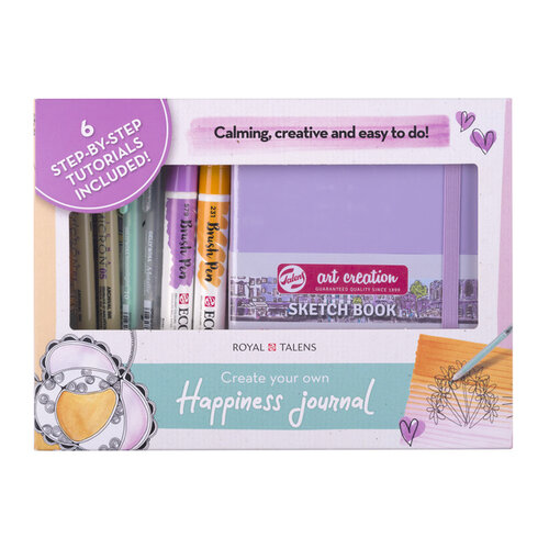 Talens Happiness Journal Set Royal Talens 8-delig