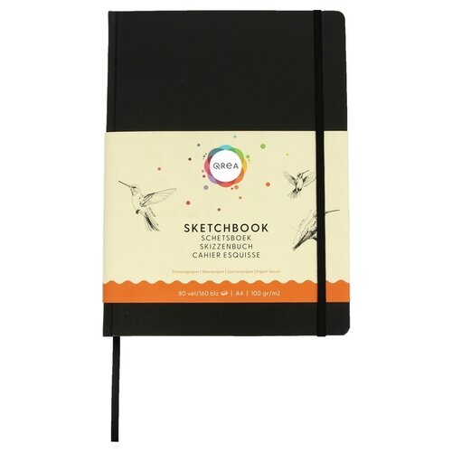 Qrea Tekenboek Qrea A4 80 vel 100gr