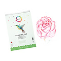 Qrea Bloc à dessin Qrea A4 24 feuilles 160g spirale