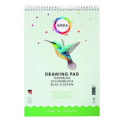 Bloc à dessin Qrea A3 24 feuilles 160g spirale