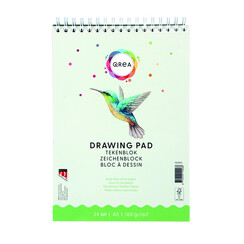 Bloc à dessin Qrea A5 24 feuilles 160g spirale