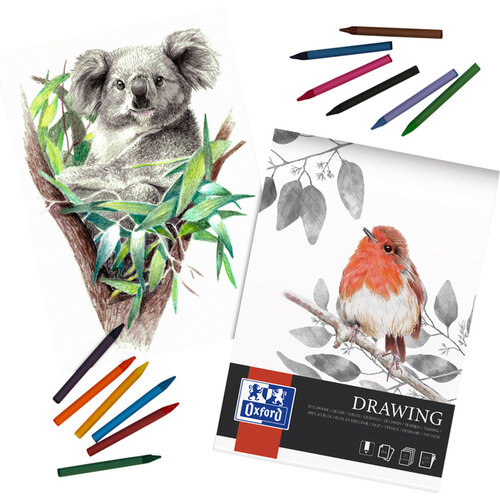 Oxford Bloc à dessin Oxford Drawing A3 40 feuilles 160g