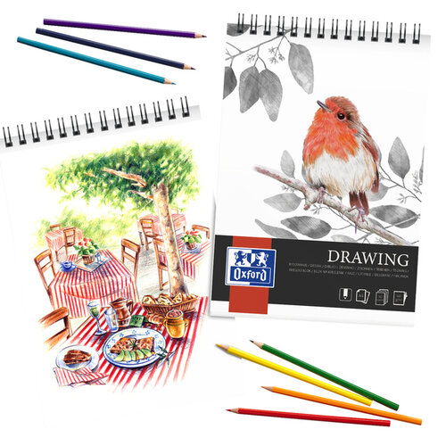 Oxford Bloc à dessin Oxford Drawing A3 spirale 30 feuilles 160g
