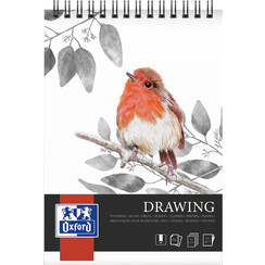 Bloc à dessin Oxford Drawing A4 spirale 50 feuilles 160g
