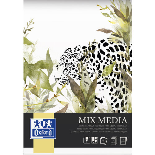 Oxford Bloc à dessin Oxford Mix Media A3 25 feuilles 225g