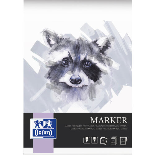 Oxford Tekenblok Oxford Marker A3 15 vel 180 gram