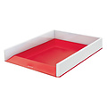 Leitz Corbeille à courrier Leitz WOW A4 blanc/rouge