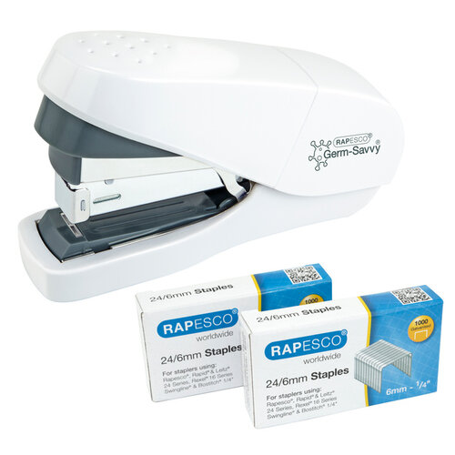 Rapesco Agrafeuse Rapesco Germ-Savvy Less Effort ECO Antibactérien blanc