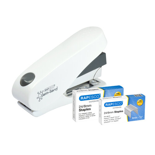 Rapesco Agrafeuse Rapesco Germ-Savvy Less Effort ECO Luna Antibactérien blanc