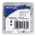 Westcott Hoekclips Westcott aluminium zilverkleurig doos à 100 stuks