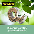 Scotch Plakband Scotch Magic 919 19mmx20m transparant + gerecyclede afroller