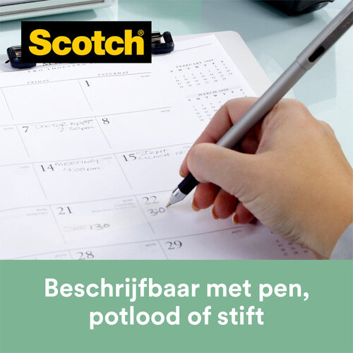 Scotch Plakband Scotch Magic 919 19mmx20m transparant + gerecyclede afroller