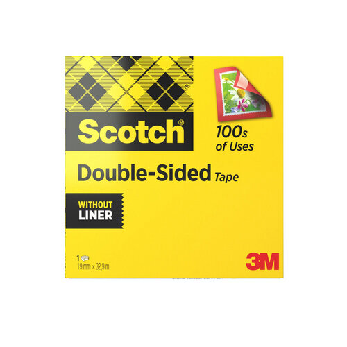 Scotch Ruban adhésif 3M Scotch double face 19mmx33m