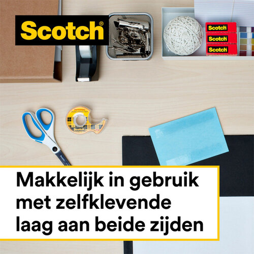 Scotch Plakband Scotch Magic 665 19mmx33m dubbelzijdig