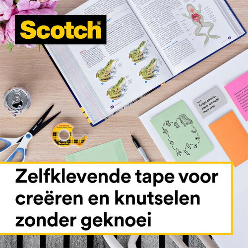 Scotch Plakband Scotch Magic 665 19mmx33m dubbelzijdig