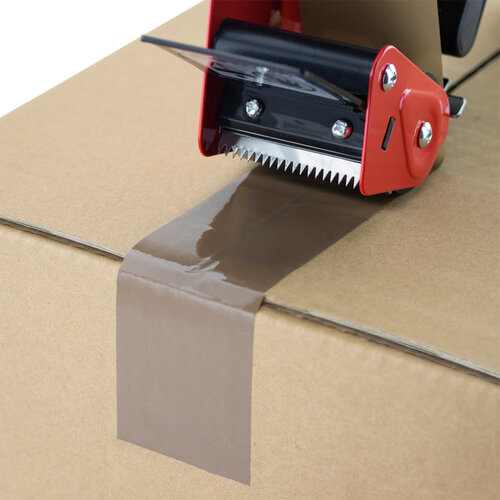 Rapesco Verpakkingstape dispenser Rapesco Germ-Savvy 960 antibacterieel met bruine tape zwart