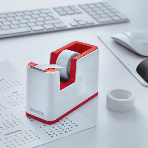 Leitz Plakbandhouder Leitz WOW wit/rood