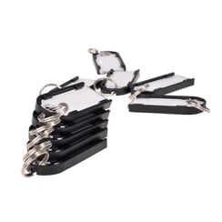 Porte-clés magnétique Pavo noir 10 pièces