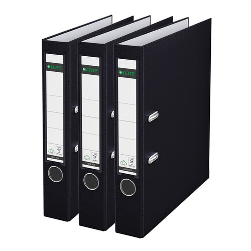 Leitz Classeur à levier Leitz 180° 1015 A4 55mm 3 pièces noir