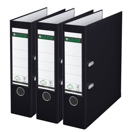 Leitz Classeur à levier Leitz 1010 180° A4 noir 3 pièces