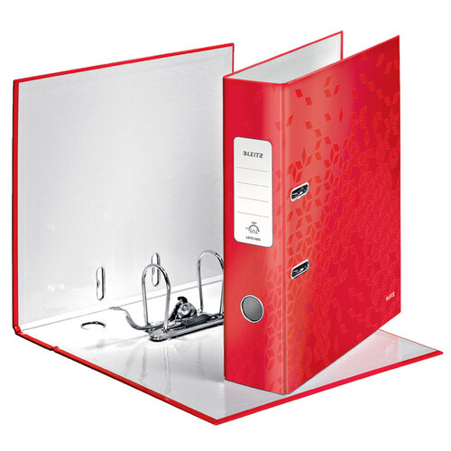 Leitz Ordner Leitz WOW 180 gelamineerd 80mm A4 rood