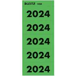Rugetiket Leitz 2024 80mm groen 100 stuks