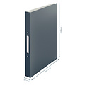 Leitz Classeur Leitz Cosy A4 2 anneaux méc-O 25mm PP gris