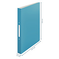 Leitz Classeur Leitz Cosy A4 2 anneaux méc-O 25mm PP bleu