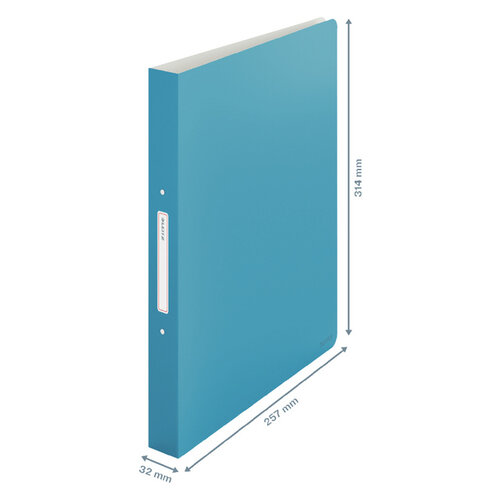 Leitz Classeur Leitz Cosy A4 2 anneaux méc-O 25mm PP bleu