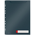 Leitz Insteekmap U-model Leitz Cosy harmonica A4 met perforatiestrip PP grijs