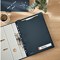 Leitz Insteekmap U-model Leitz Cosy harmonica A4 met perforatiestrip PP grijs