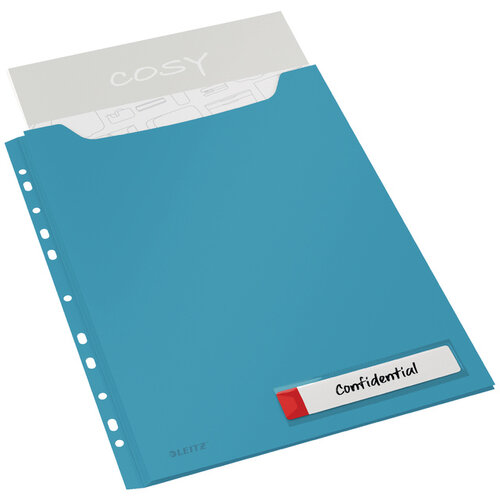 Leitz Pochette modèle U Leitz Cosy Harmonica A4 bande perforée PP bleu