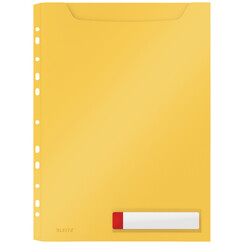 Insteekmap U-model Leitz Cosy harmonica A4 met perforatiestrip PP geel