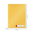 Leitz Pochette modèle U Leitz Cosy Harmonica A4 bande perforée PP jaune