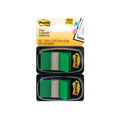 Marque-pages 3M Post-it 680 25,4x43,2mm Duopack vert 100 feuilles