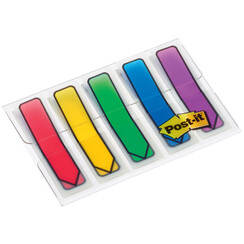 Marque-pages 3M Post-it 684 12x43mm flèche assorti 100 pièces