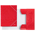 Leitz Elastomap Leitz WOW A4 3 kleppen rood