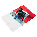 Leitz Elastomap Leitz WOW A4 3 kleppen PP rood