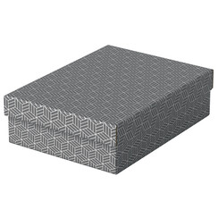 Boîte de rangement / cadeau Esselte Home Medium 265x100x260mm gris 3 pièces