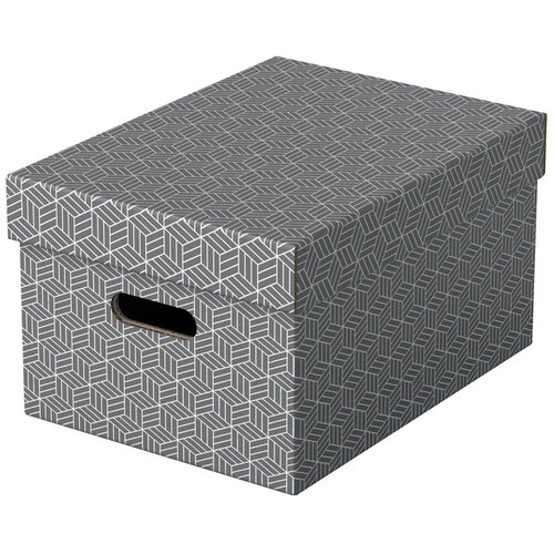 Esselte Opbergdoos Esselte home middelgroot 265x205x365mm grijs 3 stuks