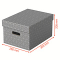Esselte Boîte de rangement Esselte Home Medium 265x205x365mm gris 3 pièces
