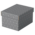Esselte Boîte de rangement / cadeau Esselte Home Petit 200x150x255mm gris 3 pièces
