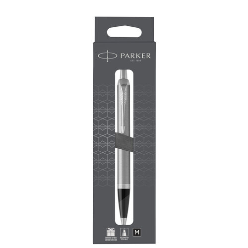 Parker Balpen Parker IM stainless steel CT M blister à 1 stuk