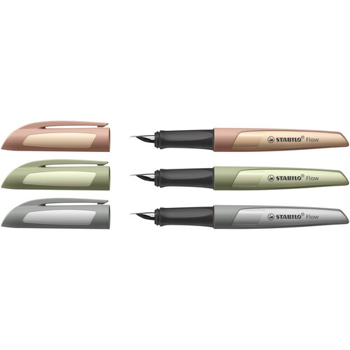 Stabilo Stylo plume STABILO Flow Medium gris